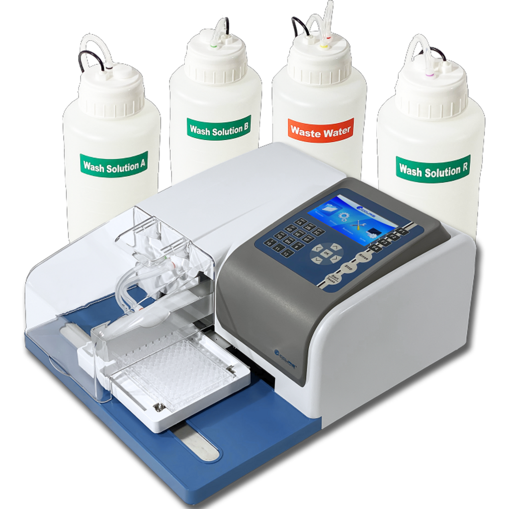 Microplate Washer for 96-Well Microplates, Purchase 8 or 12 Channel Wash-Head Separately, 115V