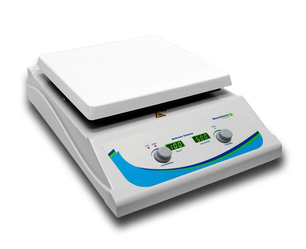 Digital Hotplate Magnetic With 10 Inch White Ceramic Surface Top Temperature and 15 Liter Stir Capacity